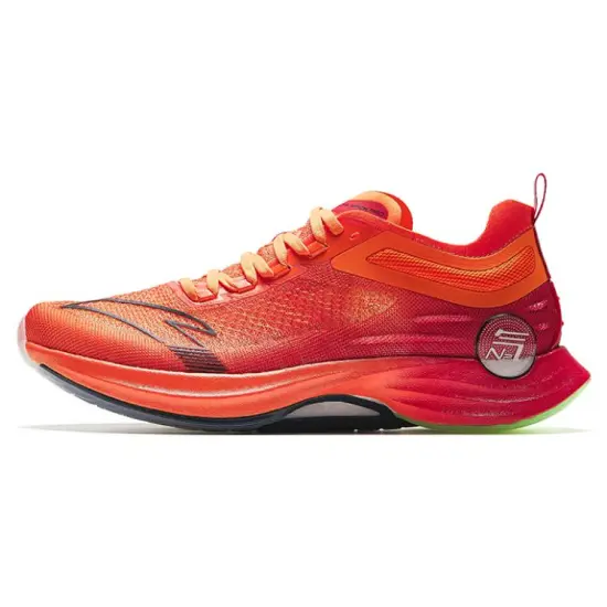 Anta Mach Pro Anti-Slip Wear-Resistant Low-Top Running Shoes Men's Orange Yellow
