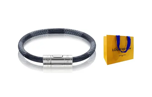 LOUIS VUITTON KEEP IT Bangles Men's Black/Gray Shopping Bag