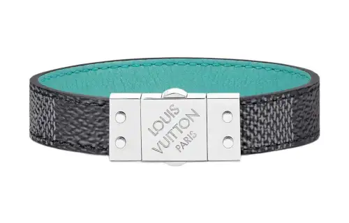 LOUIS VUITTON Damier Wristbands Unisex Black