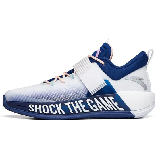 ANTA Hengsao4 Basketball Shoes Men Low-Top ANTA White/Jade Teal