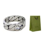 GUCCI 925 Sterling Silver Rings Men's