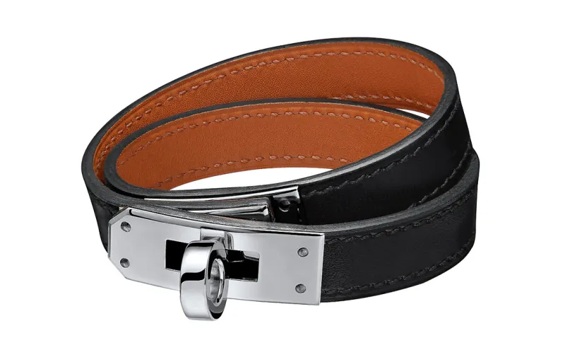 HERMES Kelly Calfskin Wristbands Unisex