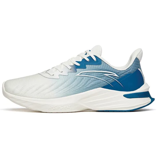 ANTA DuCi1 Running Shoes Men Low-Top Ivory White/Industrial Blue