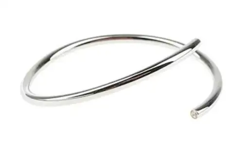 Maison Margiela Brass Bangles Women's Silver