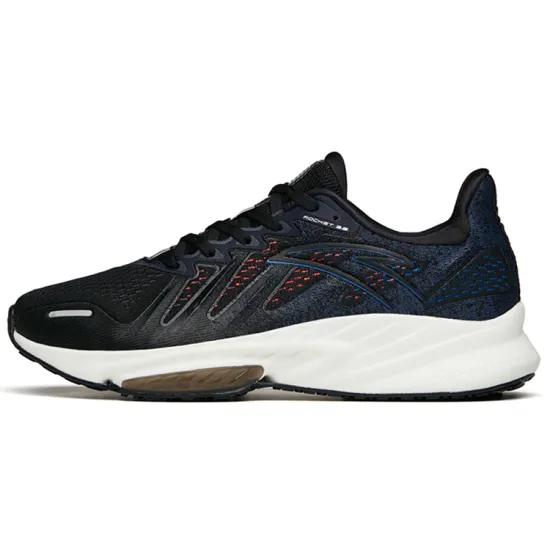 ANTA Rocket 3.0 Running Shoes Men Low-Top Black/Deep Blue Black/Fluorescent Dark Red