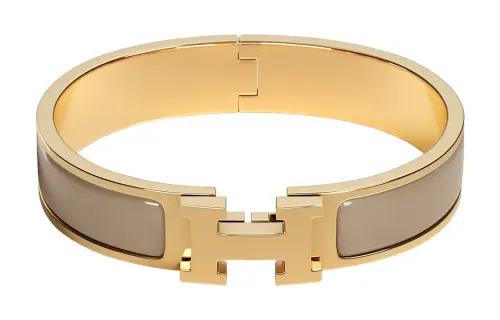 HERMES Clic H Enamel Bangles Women's