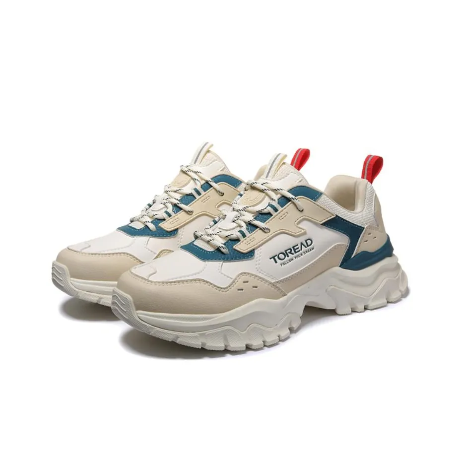 TOREAD Running Shoes Unisex Low Top White/Black