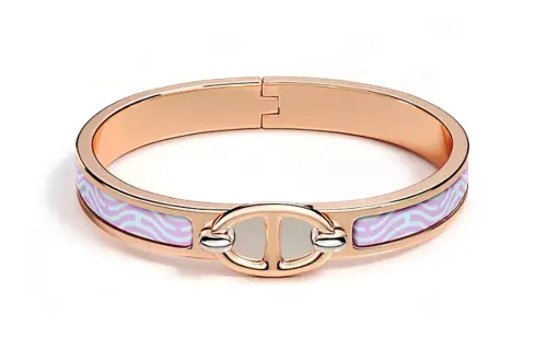 HERMES Bangles Women's Rose Gold
