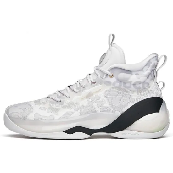 ANTA KT7 Basketball Shoes Men High-Top White Gray