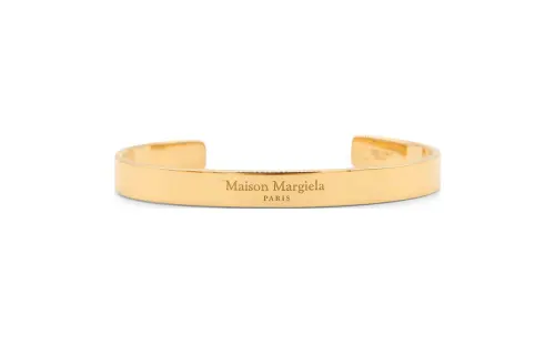 Maison Margiela Logo Engraved Bangle Bracelet