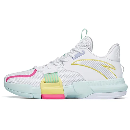 ANTA Craze 1 Basketball Shoes Men Mid-Top ANTA White