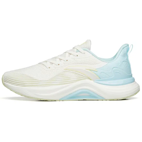 ANTA 2.5 Running Shoes Women's Low-Top Ivory White/Glacier Blue/Princess Green