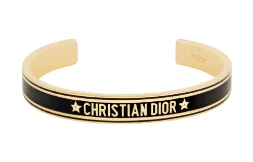 DIOR 21th Century Enamel Code Cuff Bracelet Costume Bracelet