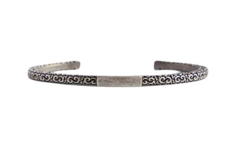 Maison Margiela Brass Bangles Men's Silver
