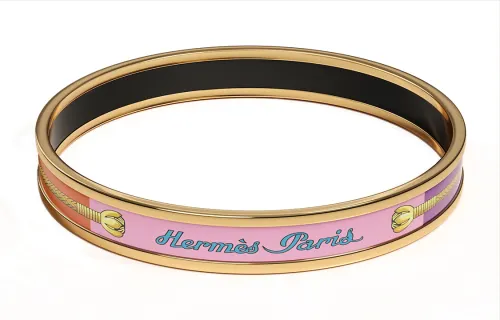 HERMES Bangles Women's Black/Gold