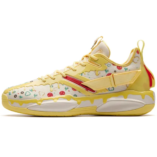 Anta GH3 Gordon Hayward Cushioning Support Low Top Performance Basketball Shoes Men's White Yellow Red