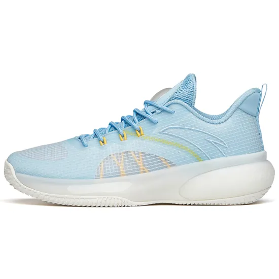 ANTA Cement Busters Basketball Shoes Men Low-Top Waterfall Blue