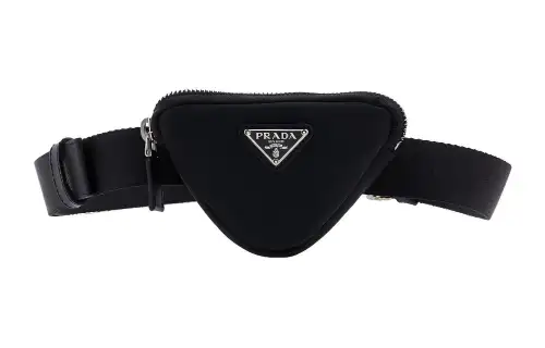 PRADA Nylon Fanny Pack Women's Black