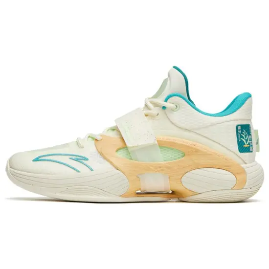 Anta KT SPLASH V Arbor Day Cushioning Anti Slip And Wear Resistant Low Top Basketball Shoes Ecru