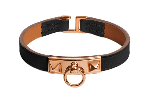 HERMES Rivale Bangles Women's Black
