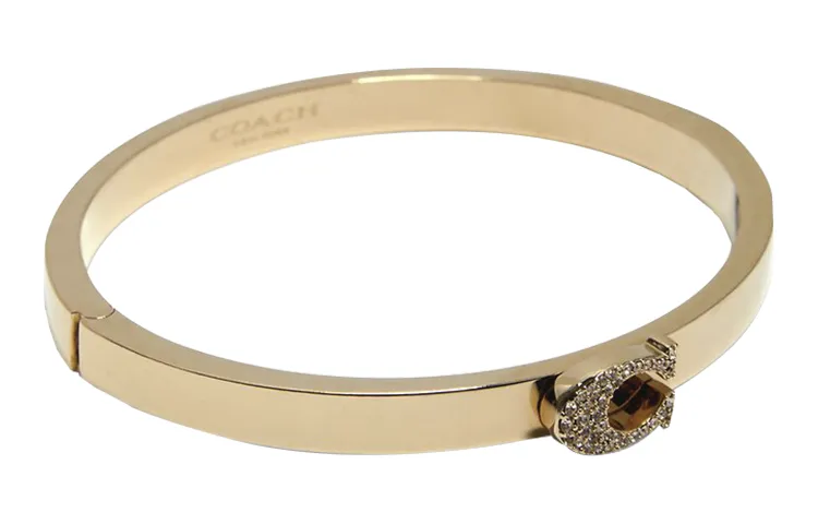 COACH Brass Bangles Women's Gold