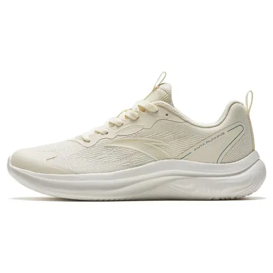 Anta Lingyun Anti-Slip Wear-Resistant Low-Top Running Shoes Women's White Green