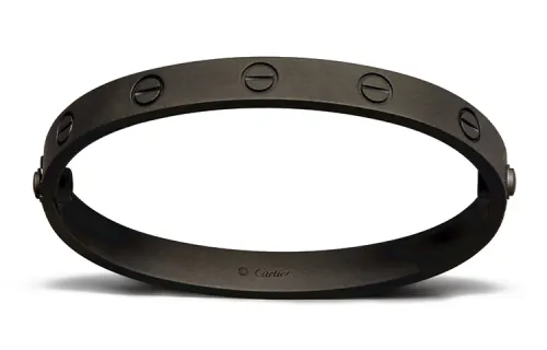 CARTIER Ceramic Bangles Unisex Black