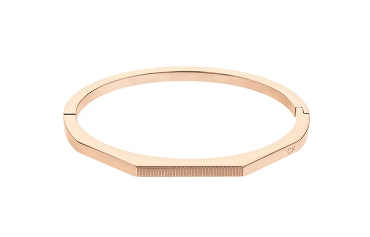 CALVIN KLEIN Stainless Steel Gold Plated Steel Trendy, Versatile, Fashion Bangle Women's