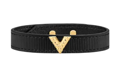 LOUIS VUITTON ESSENTIAL V Wristbands Women's Black