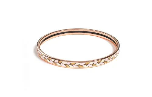 HERMES Rose Gold plated Bangles Unisex Rose Gold