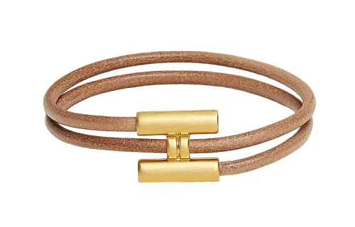 HERMES Tournis Tresse Bangles Men's