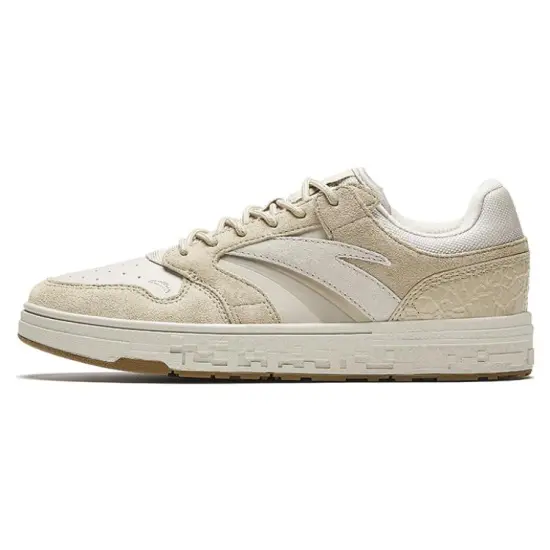 Anta Street Naughty Coconut Shell Anti-Slip Wear-Resistant Low-Top Skateboard Shoes Women's Ecru