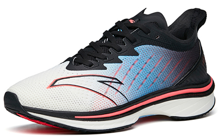 Anta MACH 1.0 Comfortable Cushioning Slip Resistant Abrasion Resistant Low top Running Shoes Men’s White Blue Black