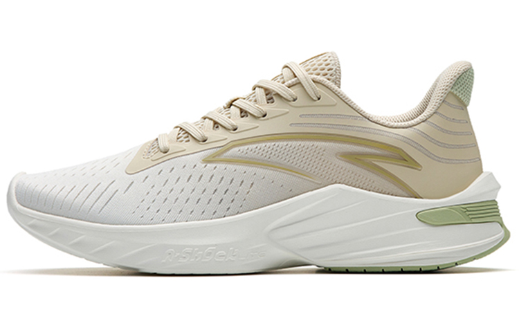Anta DuCi1 Cushioning Lightweight And Breathable Low top Running Shoes Women's White Yellow Green