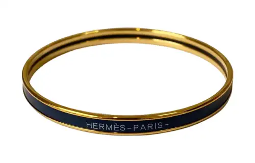 HERMES Uni Bangles Unisex Blue