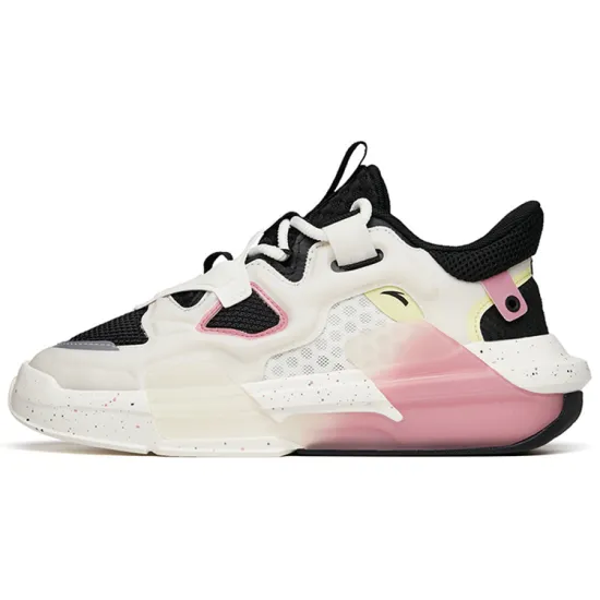 ANTA Bastard Casual Shoes Women's Low-Top Black Ivory White
