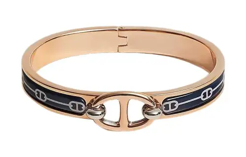 HERMES Mini Clic Chaine D'Ancre Bangles Women's Lilac