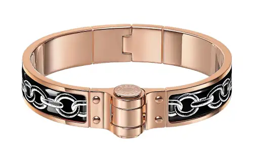 HERMES Bangles Women's Rose Gold