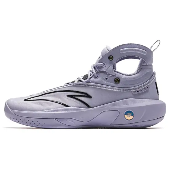 Anta KT8 KT 8 Father And Son Anti Slip Wear Resistant Low Top Basketball Shoes Men's Purple Black