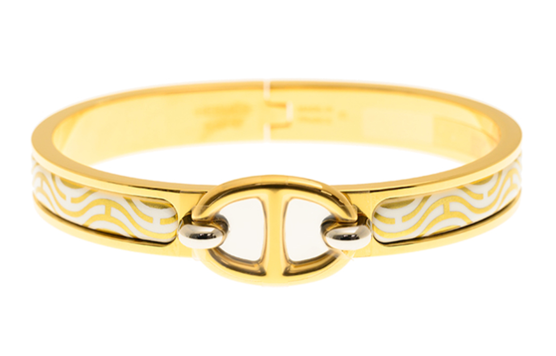 HERMES Clic Bangles Women's Gold