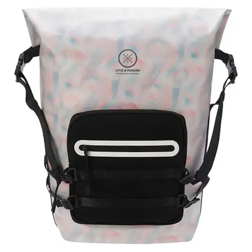 Li Ning Marshmallow Polyester Laptop Bag Backpack Regular Unisex Gray & Black