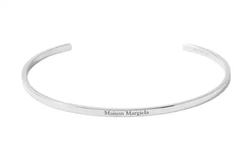 Maison Margiela Brass Bangles Men's Silver