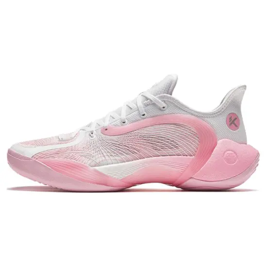 Anta Three Points Of Rain 2 Generations Cushioned Slip Resistant Low Top Basketball Shoes Men's Pink Lake