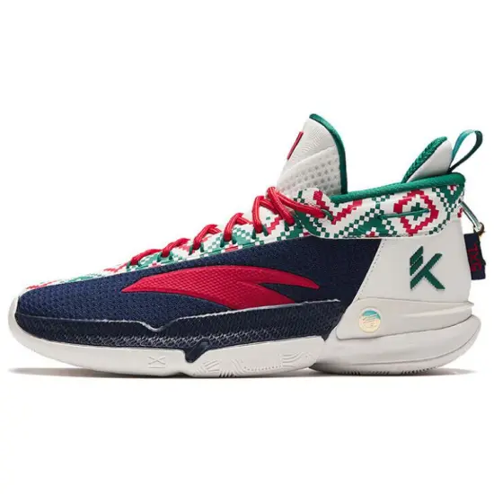 ANTA KT9 Basketball Shoes Men Mid-Top Black White