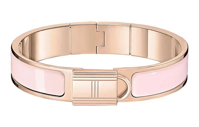 HERMES Cadenas Enamel Bangles Women's