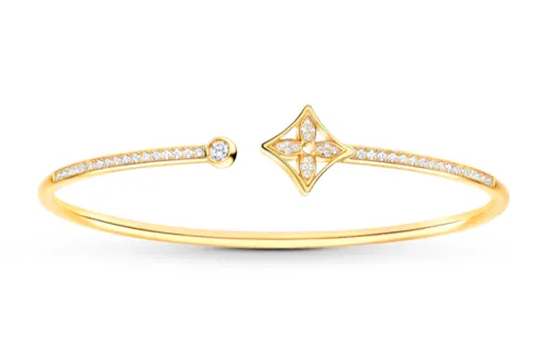 LOUIS VUITTON Idylle Blossom Twist Bracelet Yellow Gold And Diamonds