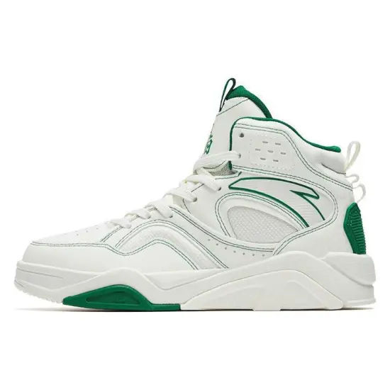 ANTA Lieyan3.0 Skateboard Shoes Men High-Top White/Green