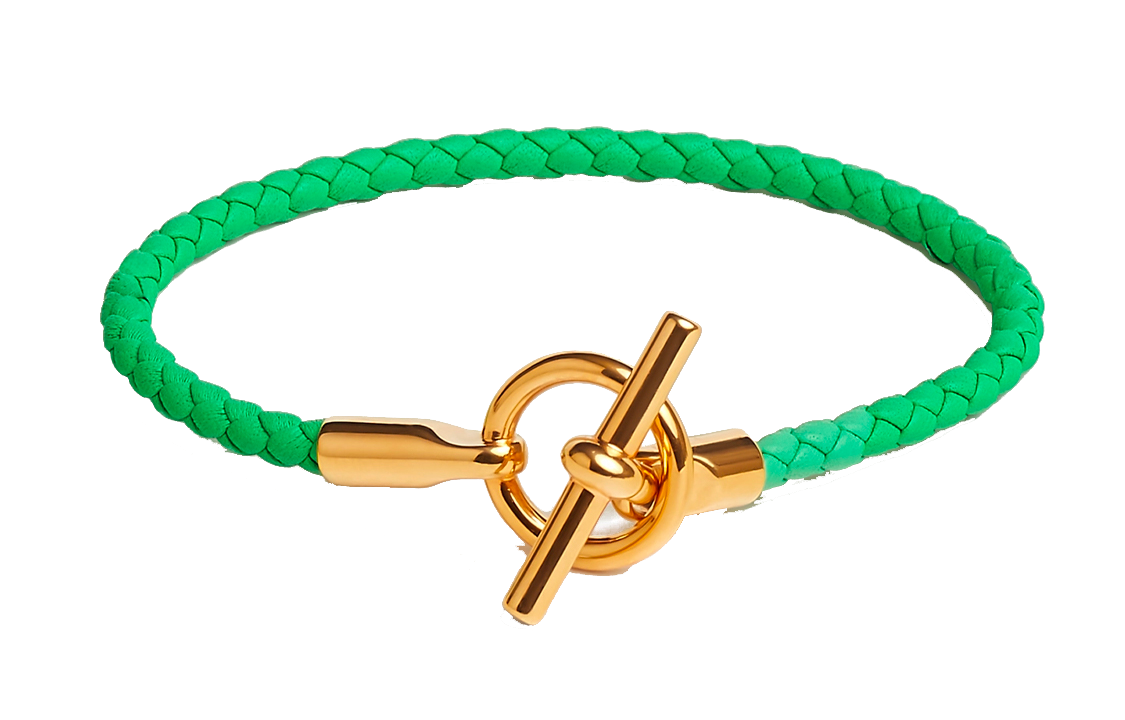 HERMES Glenan Bangles Women's Green