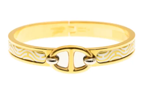 HERMES Clic Bangles Women's Gold