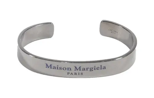 Maison Margiela Logo Engraved Slip On Bracelet